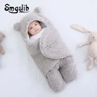 Детский спальный мешок, сверхмягкое пушистое Флисовое одеяло для новорожденных, детская одежда для мальчиков и девочек, детская пеленка