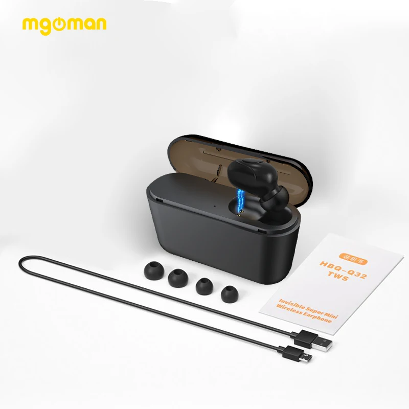 Беспроводные наушники Mgoman Q32 Bluetooth 5 0 HBQ TWS с шумоподавлением двойные и одинарные