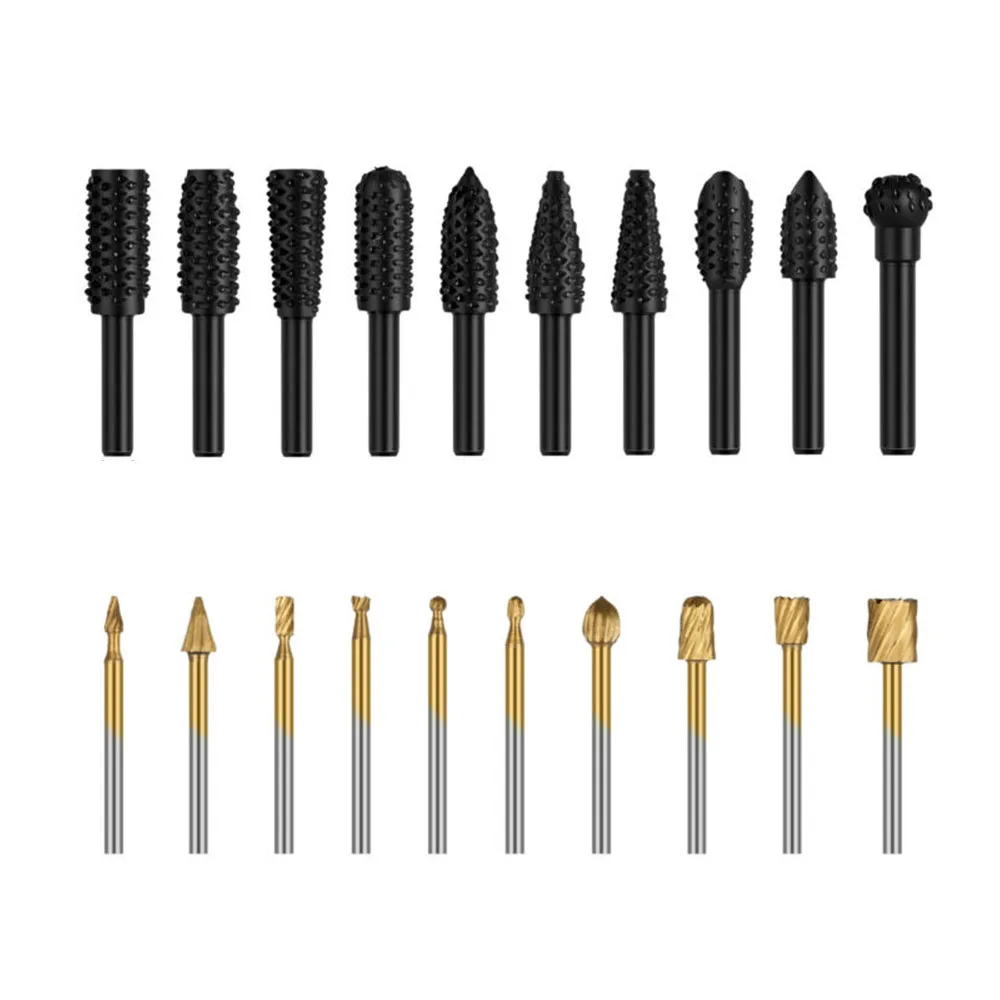 Набор вращающихся сверл по дереву 20 шт. набор 1/4 &quot1/8&quot|Абразивные инструменты| |