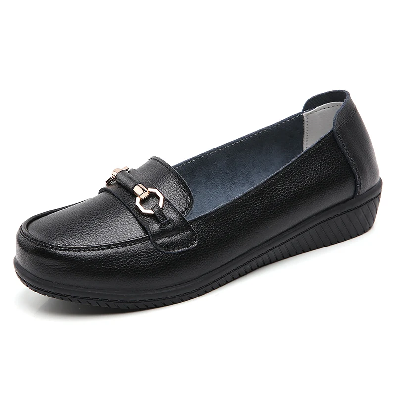 

Women Tennis Shoes slip on Hard-Wearing Rubber Jogging Shoes For Female Leather Breathable Flats Woman Sport Shoes Sneaker Lady