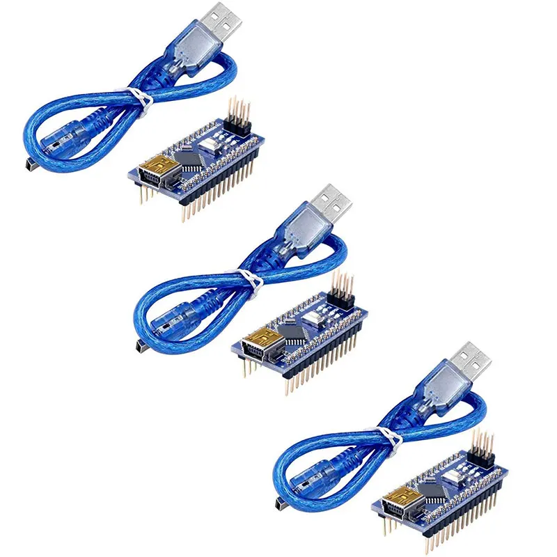 

3PCS for Nano V3.0 ATmega328P Controller Compatible for Arduino Nano CH340 USB Driver NO CABLE NANO 3.0
