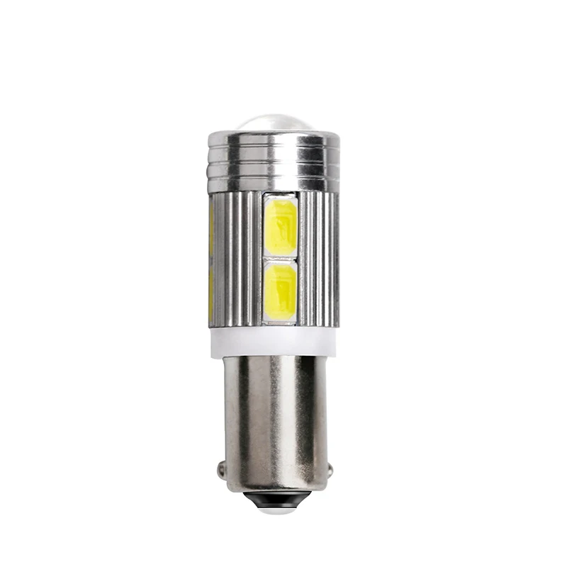 

10 шт. высокояркие Автомобильные светодиодные лампы BA9S гнездо 5630-10smd белый лампа светильник просвет светильник автомобильных T4W Подсветка ре...