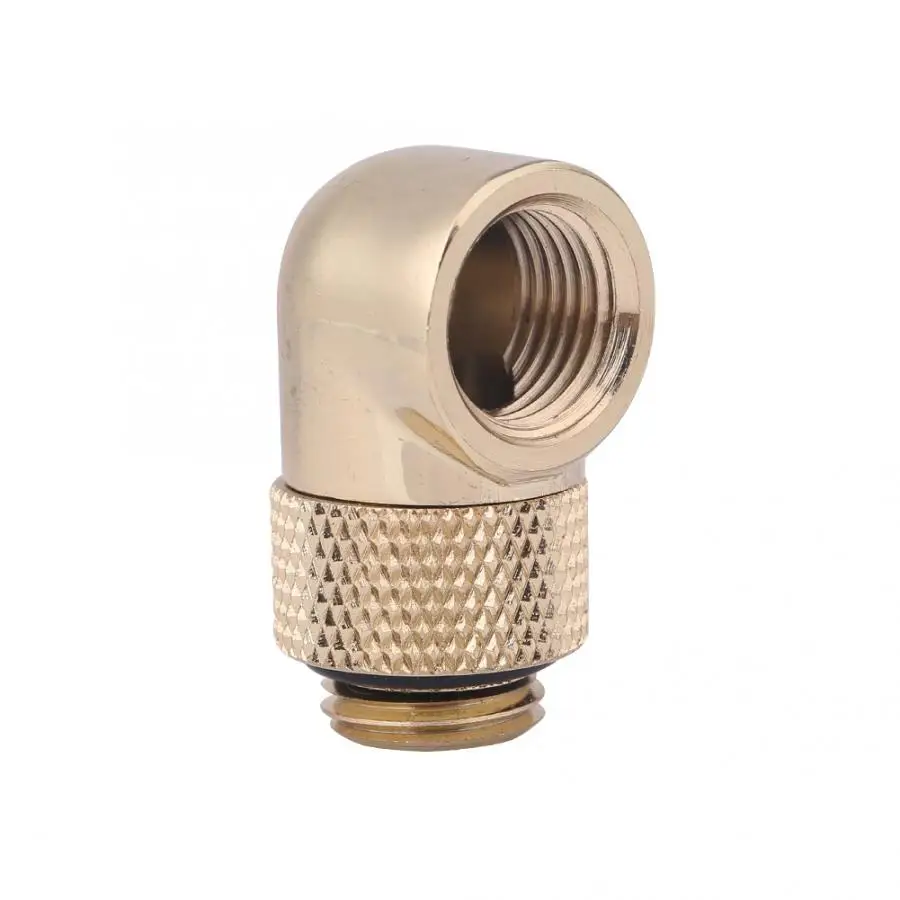 Трубка для компьютера водяного охлаждения G1/4 нитки 90 Локоть разъем 360 вращения