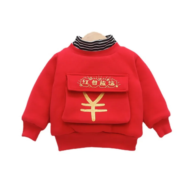 

Новинка, зимняя одежда для маленьких мальчиков и девочек, детская модная плотная футболка, Повседневный хлопковый костюм для малышей, детск...