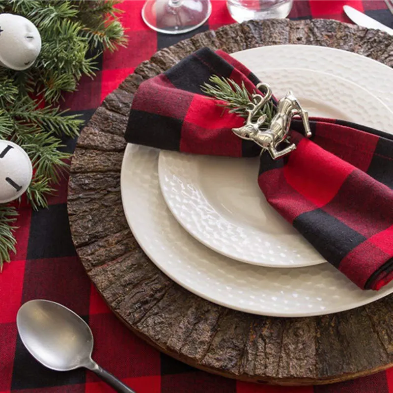 1 шт. декоративная салфетка из хлопка и льна 51 х51 см|Столовые салфетки| |