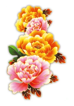 Розовые цветущие пионы Переводные татуировки наклейки для женщин тела груди