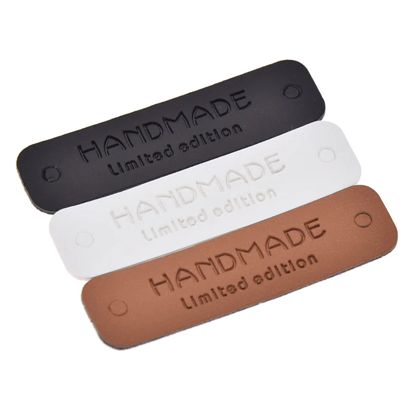 Разноцветные кожаные ярлыки для одежды DIY ручной работы сумок декор обуви