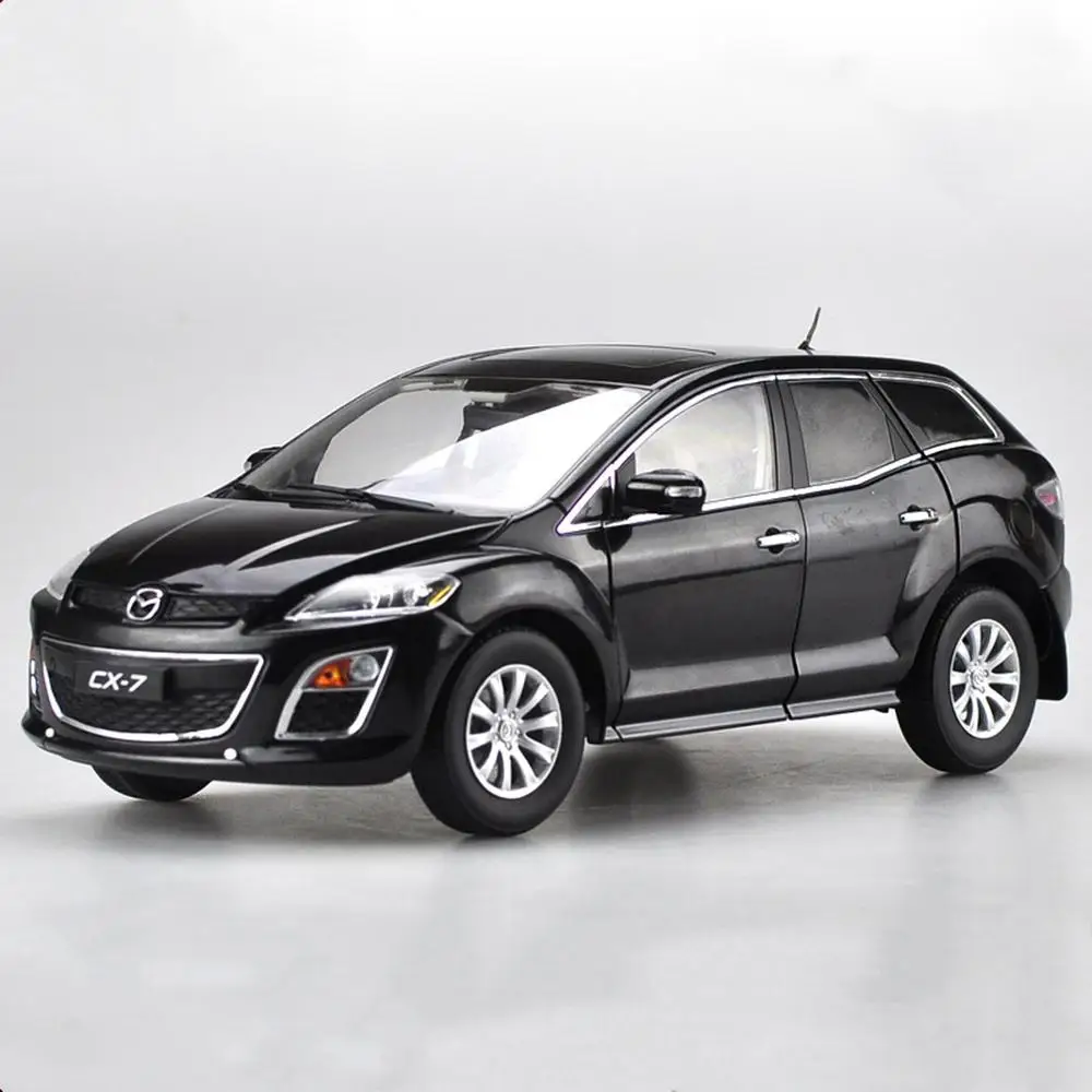 

Модель литая автомобиля Mazda CX-7 CX 7 SUV черного цвета, коллекционная игрушка в подарок, масштаб 1/18