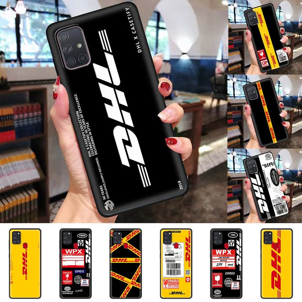 DHL Express окрашенный чехол для Samsung Galaxy A51 A50 A71 A21s A70 A41 A31 A40 A20e A12 A10 A72 A52 | Мобильные