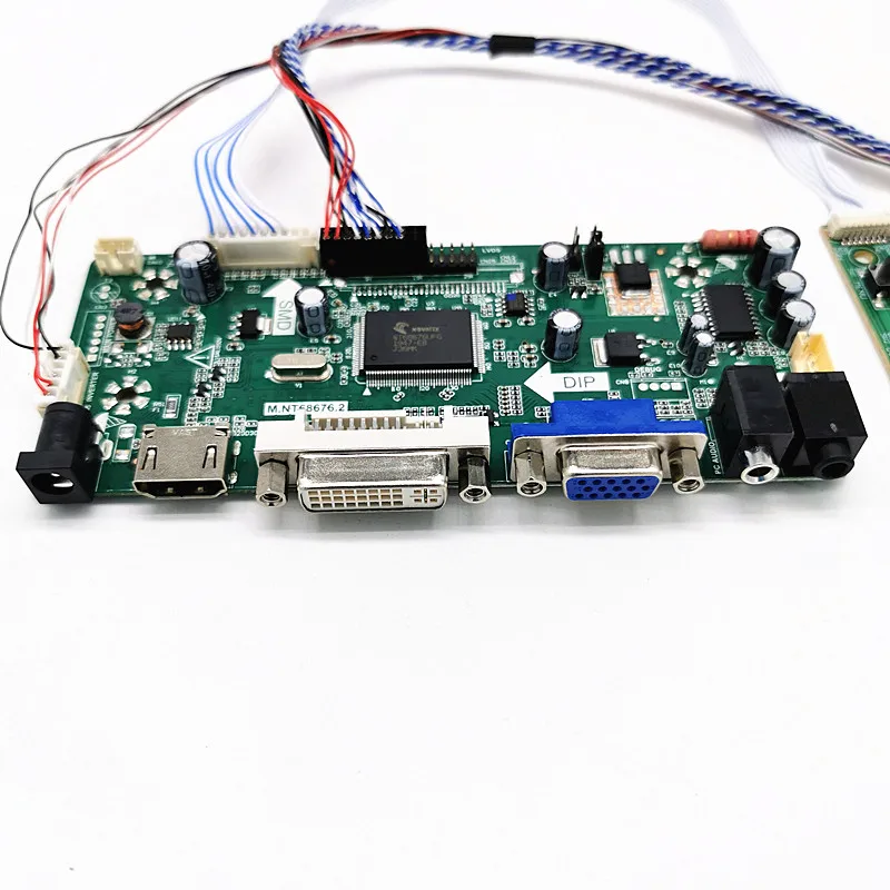 HDMI-compatible/DVI/VGA LED LCD Controller board Kit DIY for B133XW01 BT140GW03 LP140WH1-TLE1 B140XTN06.1 13.3&quot14" panel screen |
