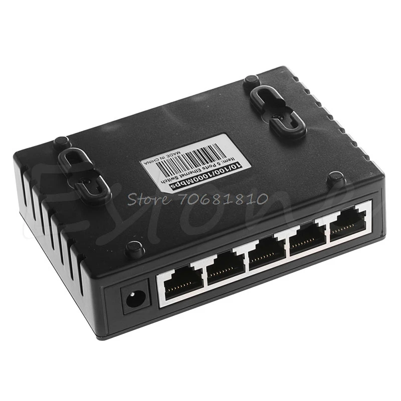 DC 5V 5 разъемное зарядное usb устройство для RJ 45 10/100/1000 Gigabit Ethernet сетевой коммутатор