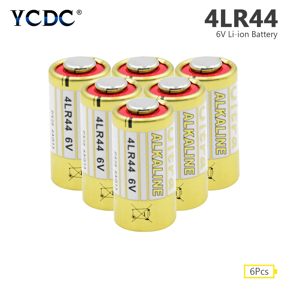 6 шт 4LR44 150 мА/ч главным образом высушите Батарея 8PXA 476A 4G13 GP476 6V L544 L544BP V28PXL 2CR1/3N 2CR1 3N