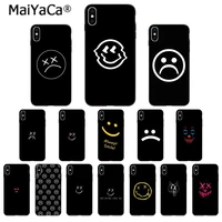 maiyaca sad boy happy face tpu soft silicone phone case for iphone x xs max 6 6s 7 7plus 8 8plus 5 5s xr 11 11pro max