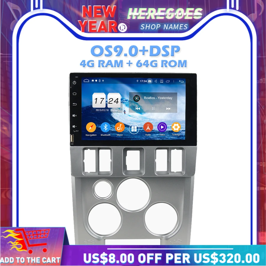 IPS DSP Android 10 0 B + 6B ROM 8 ядерный автомобильный DVD плеер Wifi Bluetooth 4 2 RDS A радио GPS карта для