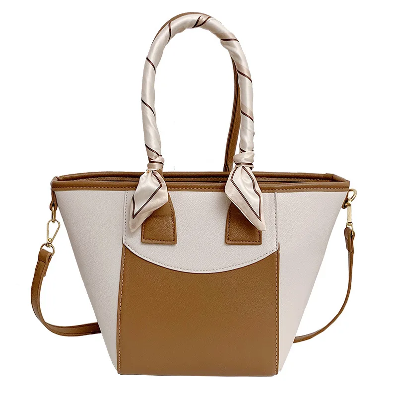

Small Color Contrast Shoulder Bag PU Leather Crossbody Bags for Women 2021 Trends Luxury Handbags and Purses Female Tote Bag