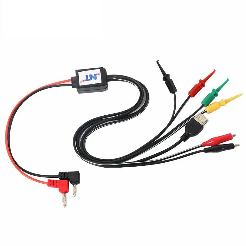 

65cm Power Supply Test Lead Cable Kit 2 Alligator Clip 2 Banana Plug 4 Hook Clip Mobile Phone Repair Tools