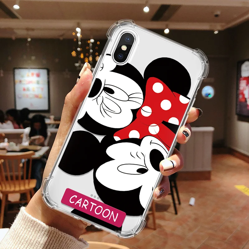 Противоударная подушка безопасности для чехол для телефона для iPhone 6 S 6 S Plus 7 8 Plus X XS XR 11 Pro Max 5 5S SE мягкий, симпатичный, из ТПУ чехол для Coque iPhone X чехол - Цвет: hmniqi
