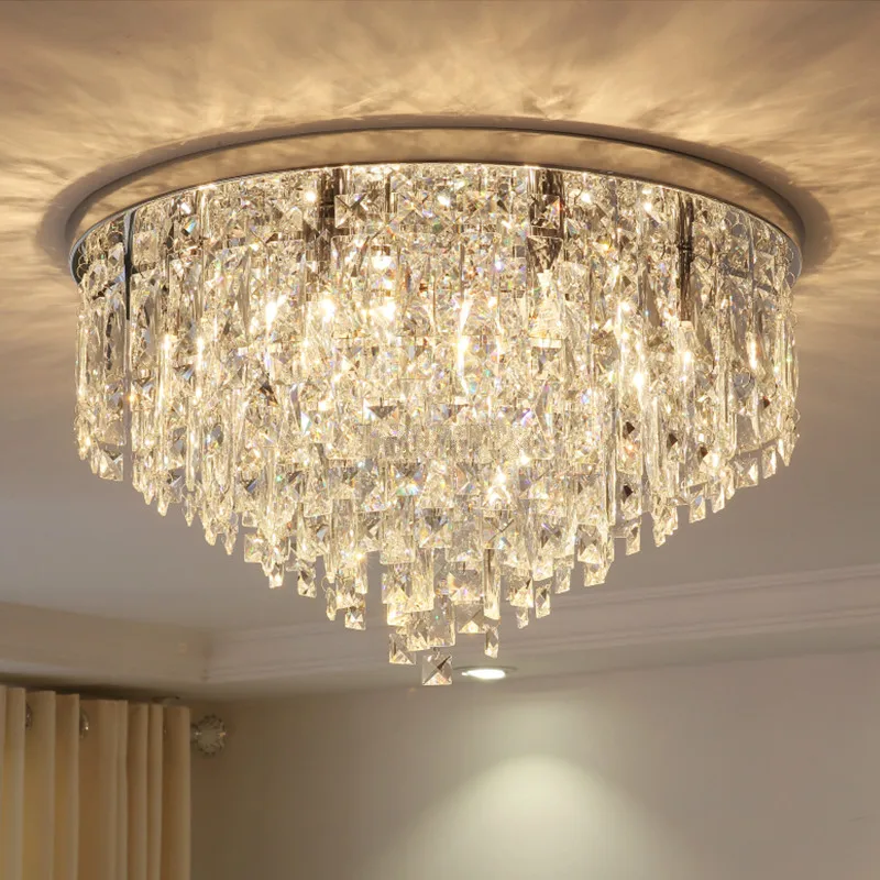 Modern Crystal Chandelier Lighting Flush Mount Chandeliers Light for Living Dining Room Bedroom Hall Restaurant Hotel Decor | Лампы и
