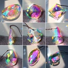 Висячие призматические кристаллы Радуга производитель люстра кристалл кулон капли DIY Орнамент Ремесло дома Свадебный декор