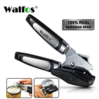 walfos high quality stainless steel cans opener professional ergonomic manual can opener side cut manual can opener