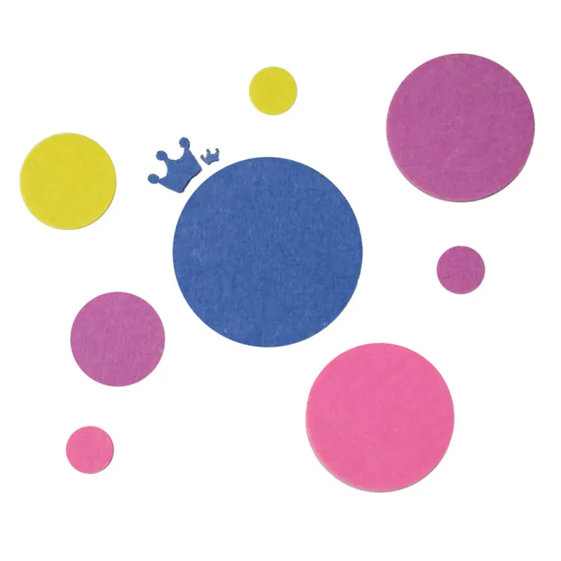 WS102 пользовательские креативные графические фетровые фотообои круглая