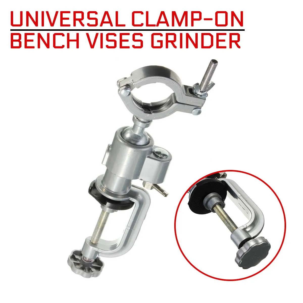 Universal Clamp-on Bench Vises Grinder Accessory Electric Drill Stand Holder Electric Drill Multifunctional Rack Bracket