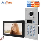 Jeatone 170  Интерком с камерой, дверной домофон с кодом, система внутренней связи 1080P для квартиры, иврит, нержавеющая сталь, панель вызова