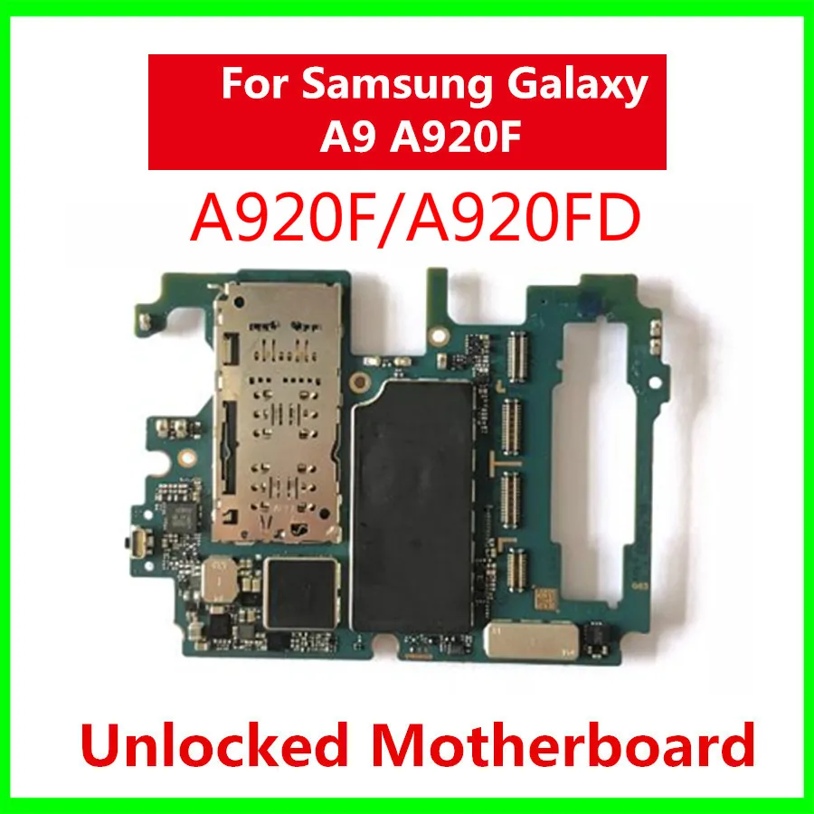 Материнская плата Origianl Unlcok материнская для Samsung Galaxy A9 A920F A920FD с логической платой