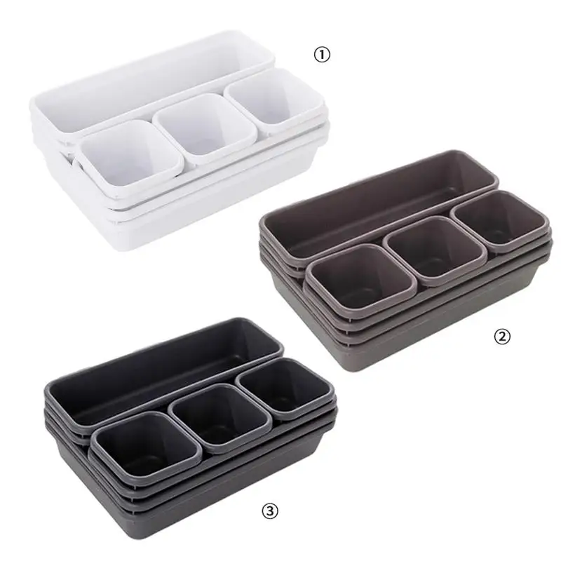 8 шт. пластиковые ящики для хранения косметики|Ящики хранения| |