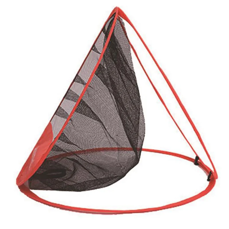 

Red Golf Chopper Practice Net Target System Trainer With Carrying Case Outdoor Newly Upgraded 3-Piece Orange