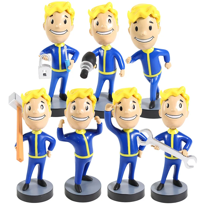 Коллекционная экшн-фигурка из ПВХ Fallout 4 Vault Boy с поплавковой головой - купить по