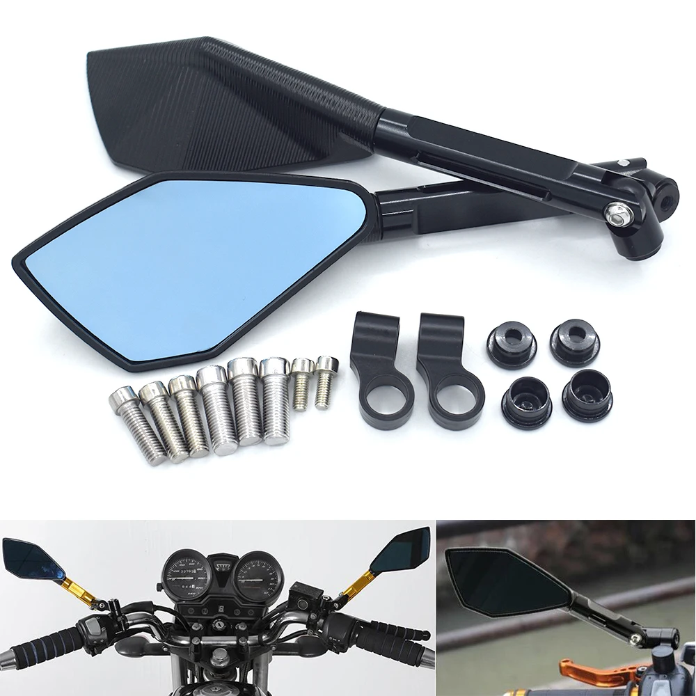 Универсальное мотоциклетное CNC алюминиевое зеркало заднего вида боковое