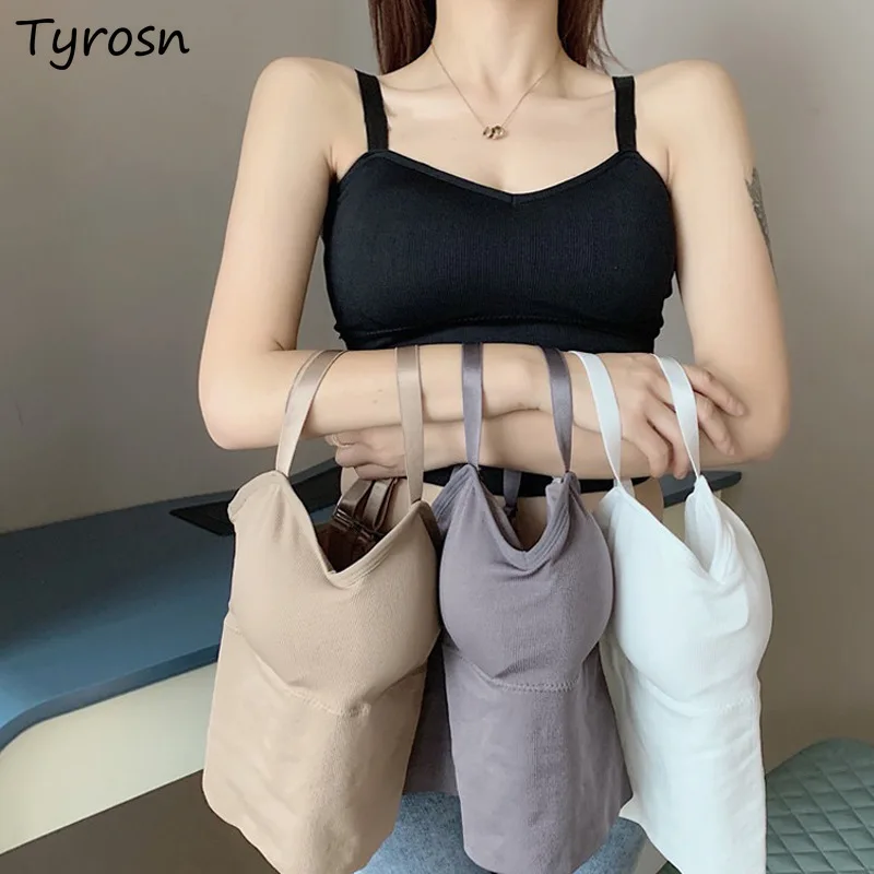 

Майка женская однотонная, пикантный укороченный топ с красивой спиной, модное нижнее белье, нижнее белье в Корейском стиле