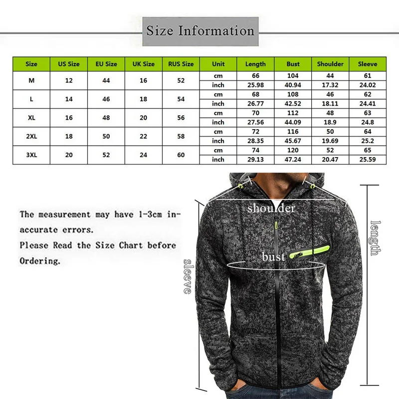 

Autumn New Casual Hoodie Men Streetwear Casual Printed Slim Hoodies Female Sports Jogging Zipper Hooded Pockets Sweatshirt Men