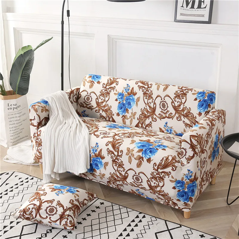 Paisley Printed Sofa Cover Stretch Slipcovers Couch Polyester and Spandex Durable Soft for Living Room | Дом и сад