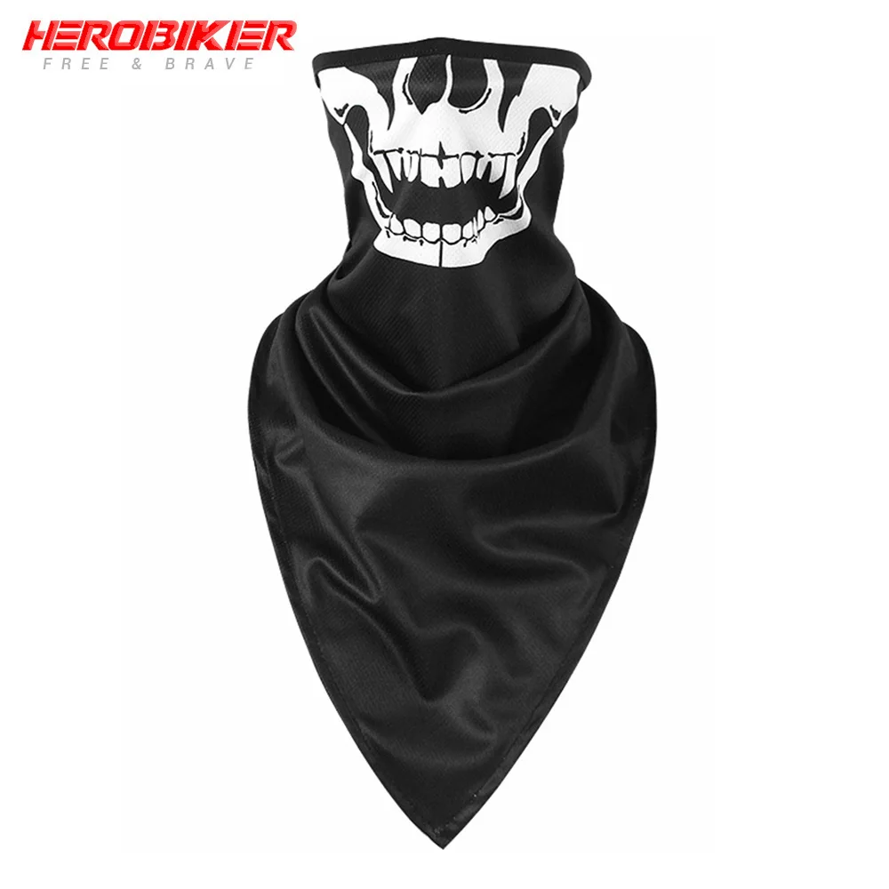 color06 HEROBIKER, новинка, Балаклава, мотоциклетная, мото, защита для лица, дышащая маска, мотоциклетная, многофункциональная, мото, полумаска, Быстросохнущий двигатель - Цвет: color06