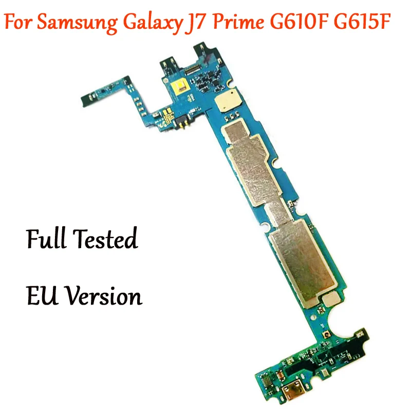 Протестированная Рабочая разблокированная материнская плата для Samsung Galaxy J7 Prime