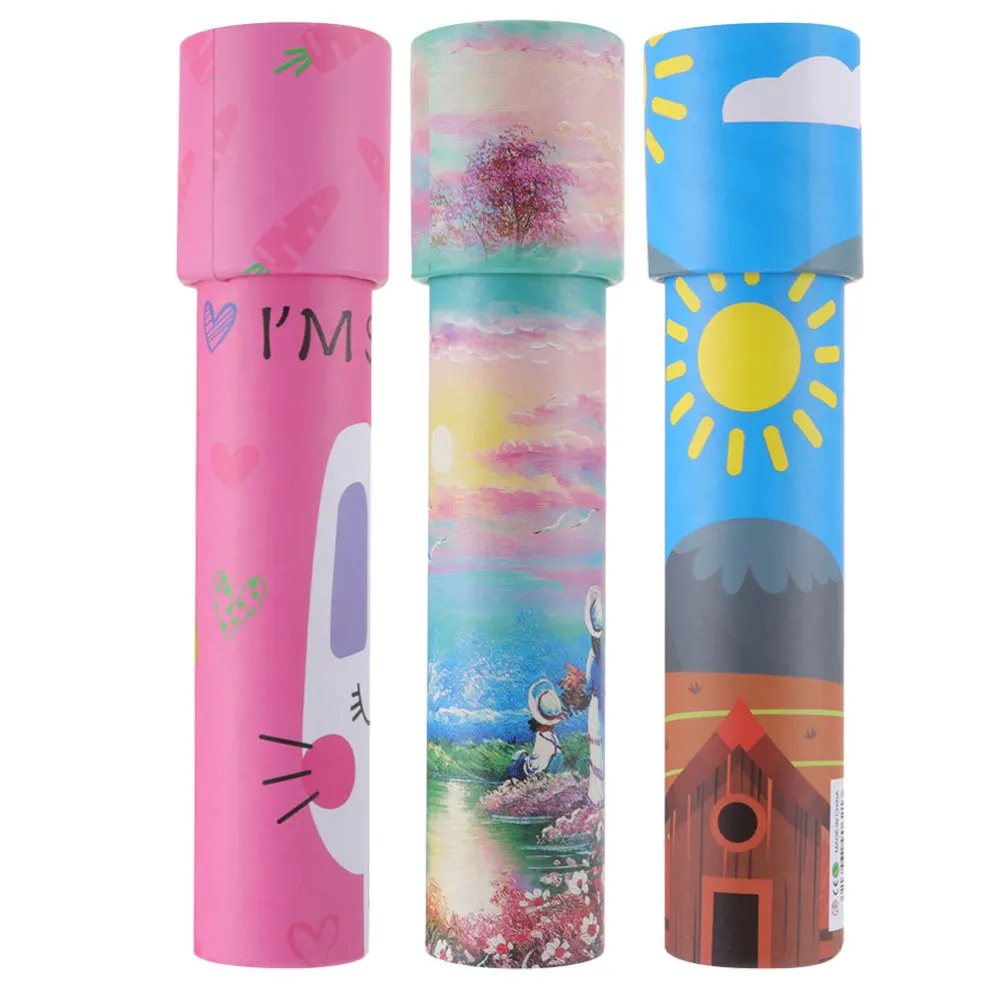 

3pcs Interactive Rotating Kaleidoscope Classic Educational Toys for Kids