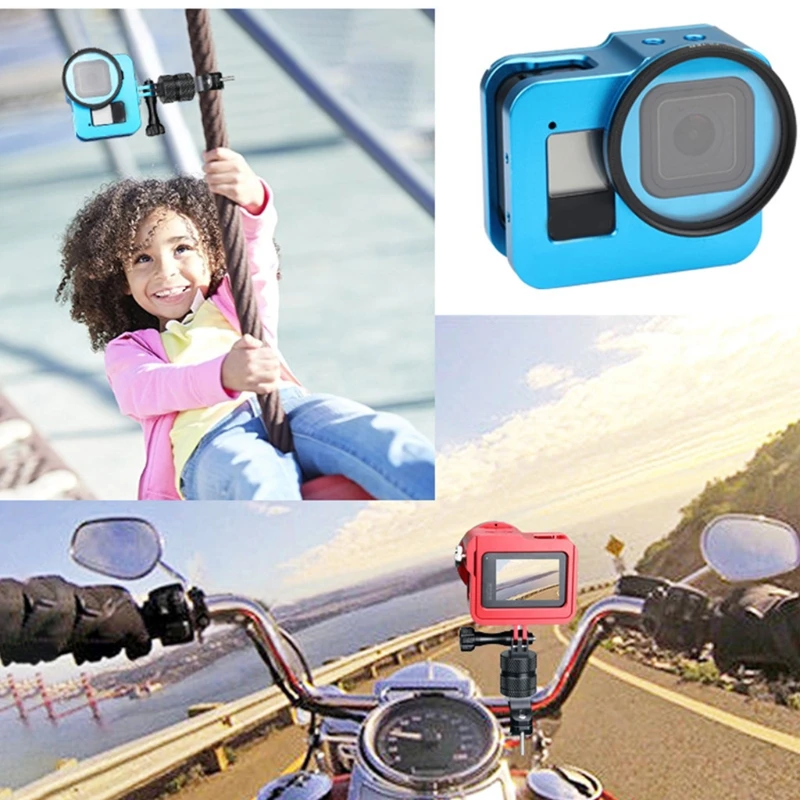 

Suitable for gopro8 Multi-color Suit Protective Shell Pluggable Rechargeable Metal Frame Sports Camera Accessories