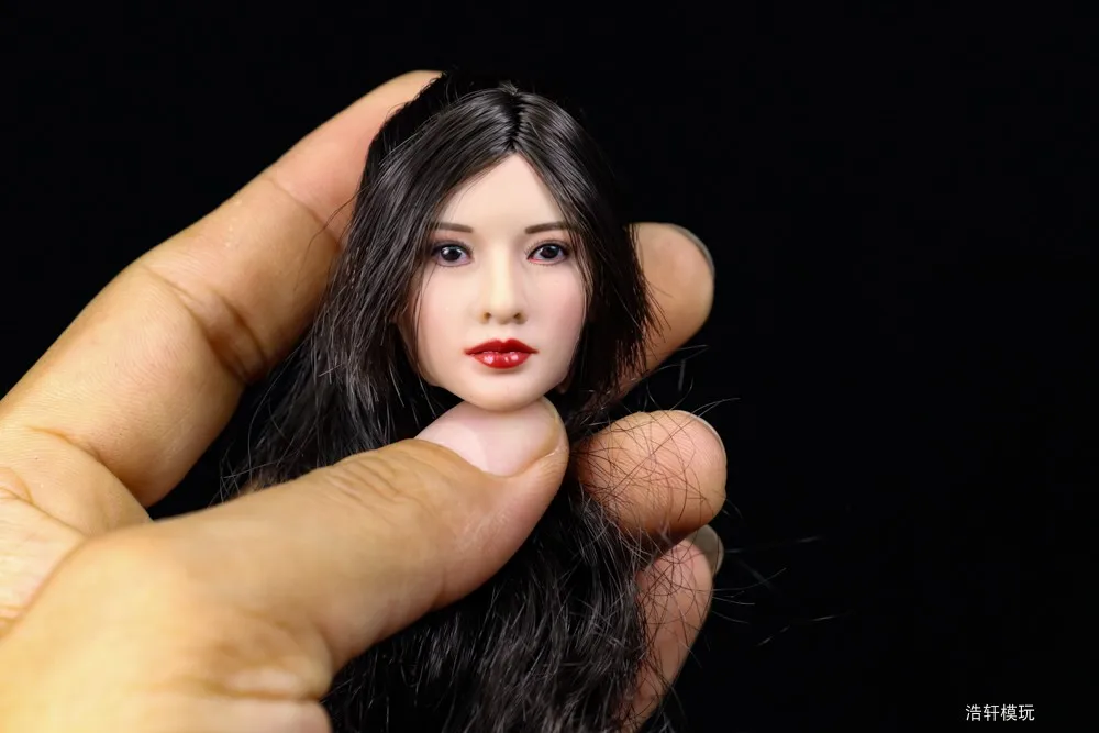 Два стиля 1/6 европейская женская голова для девушек похожая на Liyan черные желтые