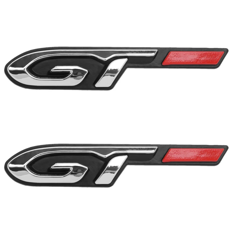 

2X Cool 3D Car Style Sticker Gt Design For Peugeot Fashion Car Door Sticker