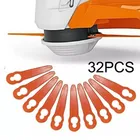 32  Пластиковые режущие лезвия для Stihl PolyCut 2-2 FSA 45, газонокосилка, Легкая отделка, триммер для сада, сменные детали для домашних инструментов