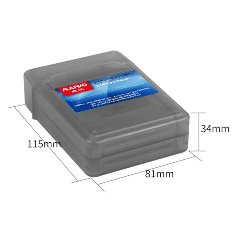 Maiwo двойной слот для диска ящик хранения 2 5 &quotSSD HDD внешний жесткий диск корпус