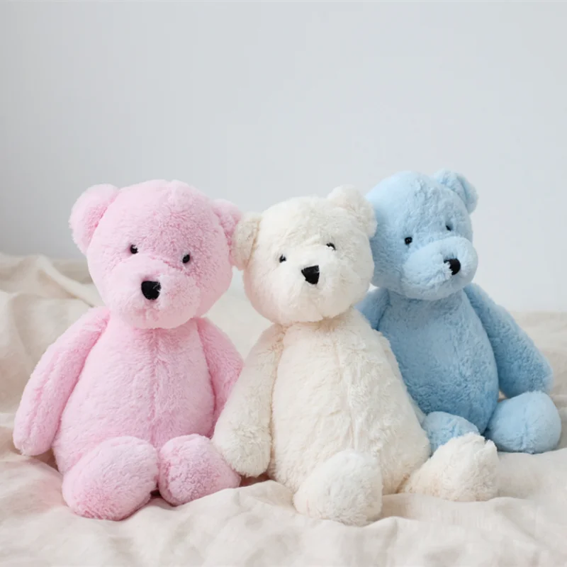 

40CM Cute Baby Crib Toy Bear Cartoon Animal Soft Plush Infant Doll Kid Animal Soft Stuffed Toy for Kids Girls Gift