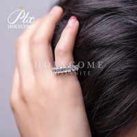 14K WHITE GOLD RING PRONG SETTING GEOMETRIC SHAPE 2020NEWEST MOISSANITE RING ACCEPT CUSTOMIZED RING SIZE COLOR SHAPE BULKSALE
