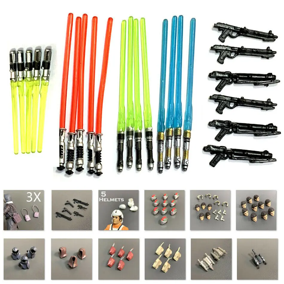 Лот джетпак шлем голова грудь коробка рюкзак Пистолет Аксессуары для 3 75 дюймов