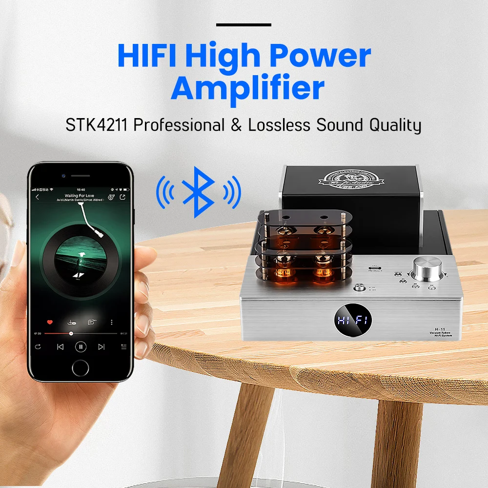 Усилитель AIYIMA Front Gall Back Stone BT 5 0 высокомощный неструктурированный Высокоточный