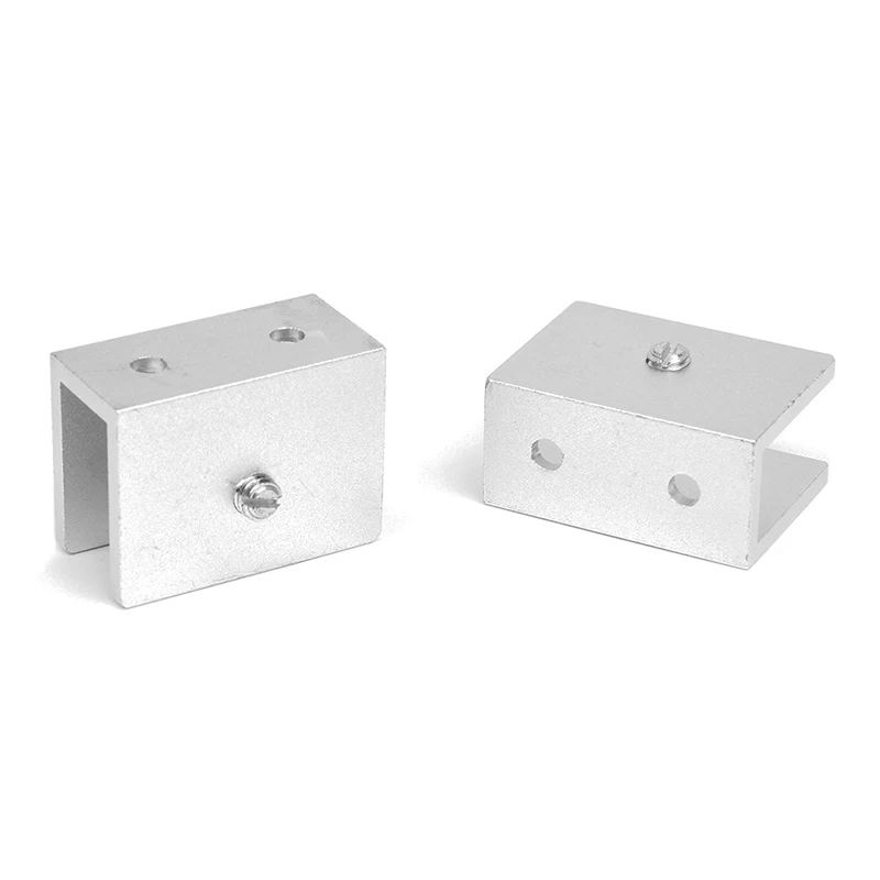 2 прямоугольной формы стеклянный зажим стеклянная полка ж/Винты|Зажимы для