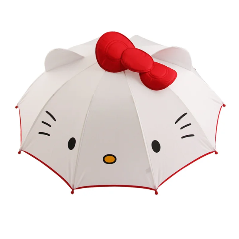 

Мультяшный трехмерный креативный зонтик, милый детский зонтик от солнца, ветрозащитный зонтик с длинной ручкой