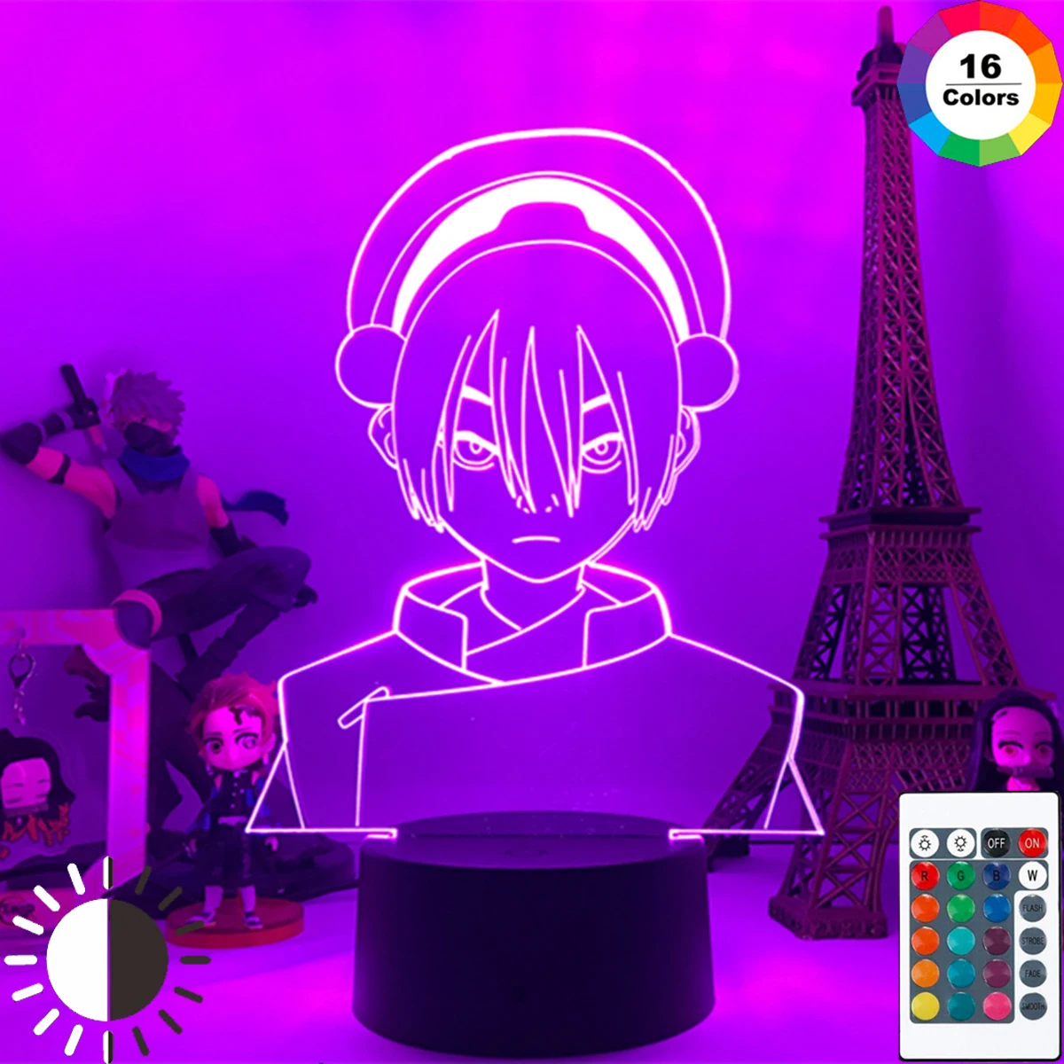 3D лампа Аватар Легенда Об Аанге Тоф Бей Фонг для Декор дома подарок на день